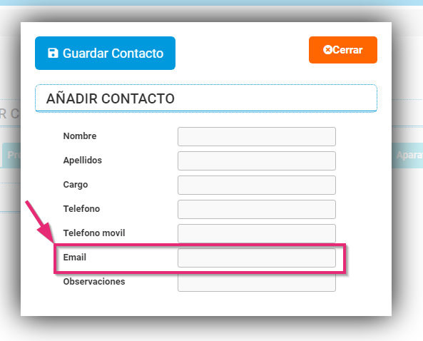 Guardar mail en cliente de Cloud Gestion Guardar mail en cliente de Cloud Gestion