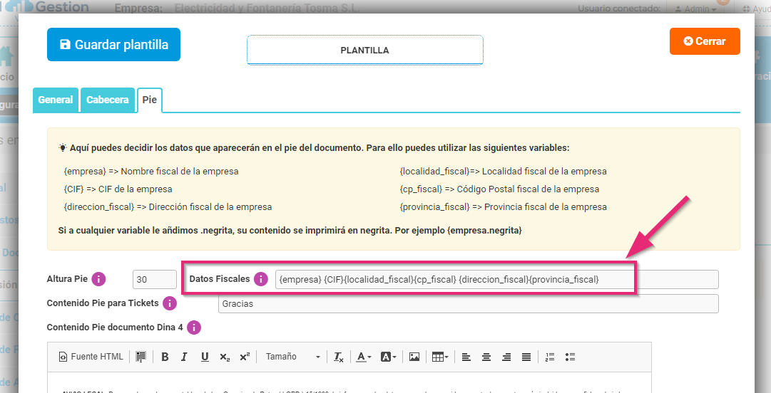 Modificar los datos fiscales que aparecen en la factura Modificar los datos fiscales que aparecen en la factura