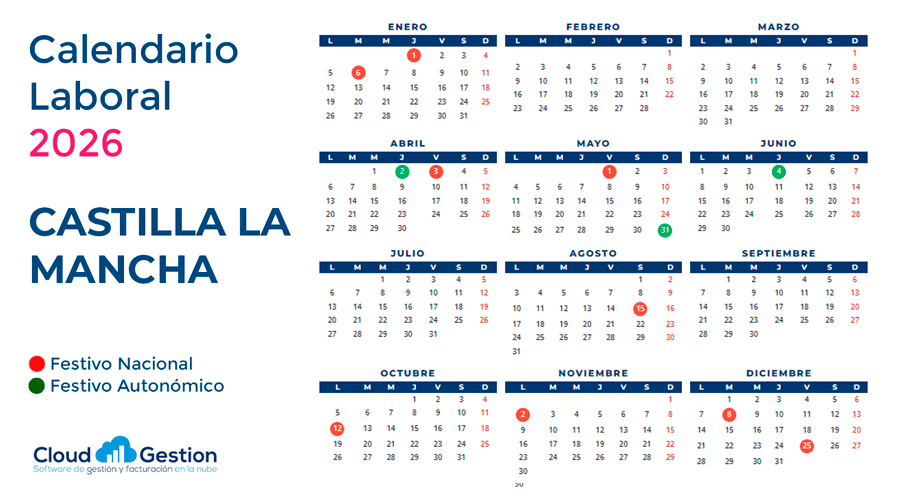 Calendario laboral de Castilla-La Mancha 2026: festivos, puentes y consejos prácticos