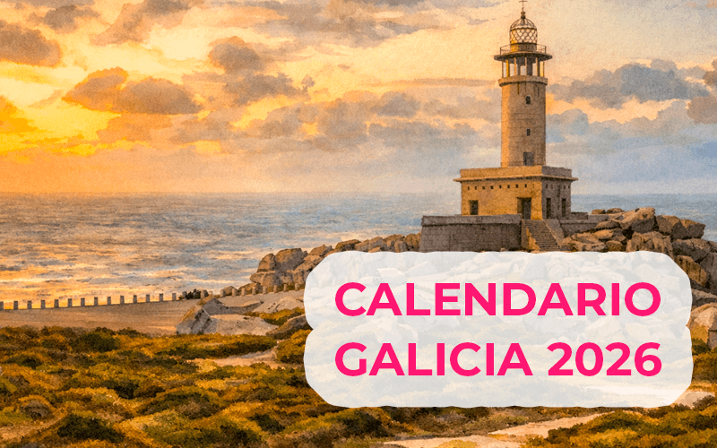 Calendario laboral 2026 de Galicia: festivos nacionales, autonómicos y locales Calendario laboral 2026 de Galicia: festivos nacionales, autonómicos y locales