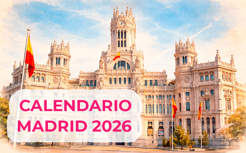 Calendario laboral Madrid 2026: Días festivos nacionales y autonómicos Calendario laboral Madrid 2026: Días festivos nacionales y autonómicos