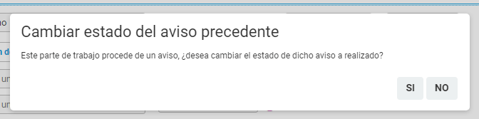 Cambiar el estado de un aviso Cambiar el estado de un aviso