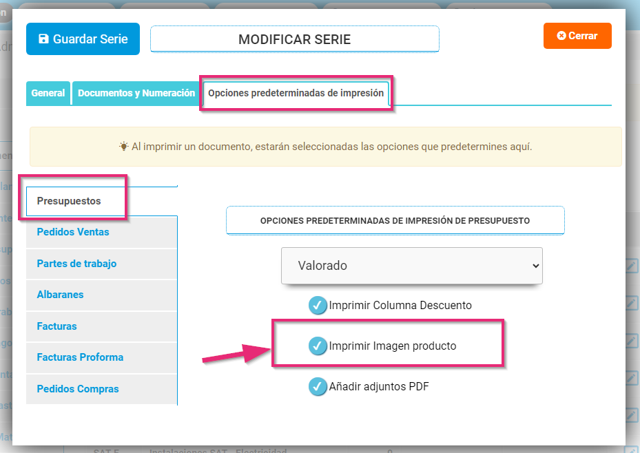 Configurar para que aparezca imagen en un artículo de Cloud Gestion Configurar para que aparezca imagen en un artículo de Cloud Gestion