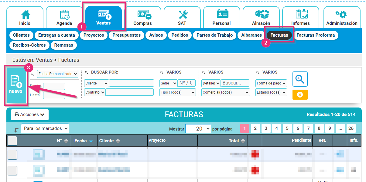 Generar una factura en Cloud Gestion Cómo crear una nueva factura desde Cloud Gestion