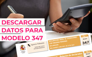 Cómo descargar los datos para rellenar el modelo 347 Cómo descargar los datos para rellenar el modelo 347