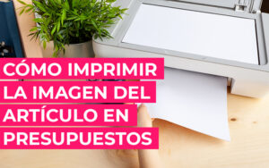 Cómo imprimir la imagen del artículo en los presupuestos