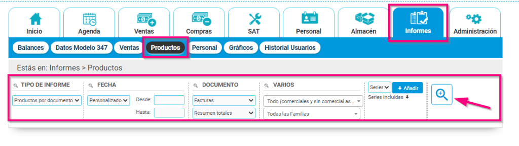 Cómo crear un informe de artículos o productos en Cloud Gestion