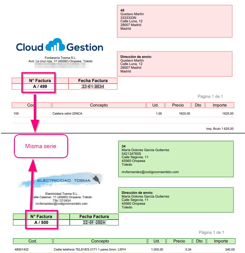 Añadir distinta plantilla a una misma serie en Cloud Gestion Añadir distinta plantilla a una misma serie en Cloud Gestion