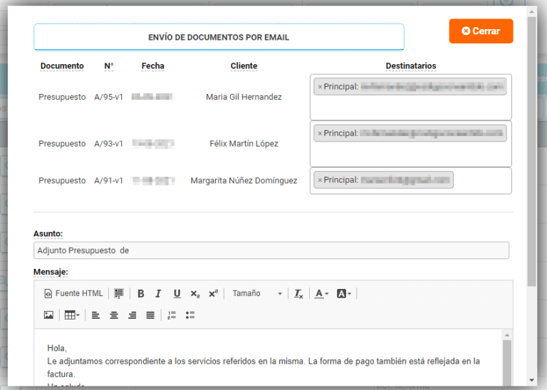 Enviar varios presupuestos a la vez desde Cloud Gestion Enviar varios presupuestos a la vez desde Cloud Gestion