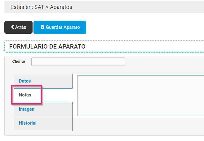 Registrar aparatos SAT en Cloud Gestion - Notas Registrar aparatos SAT en Cloud Gestion - Notas