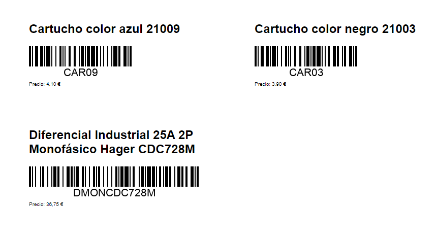 Visualizar previamente la impresión de las etiquetas Visualizar previamente la impresión de las etiquetas